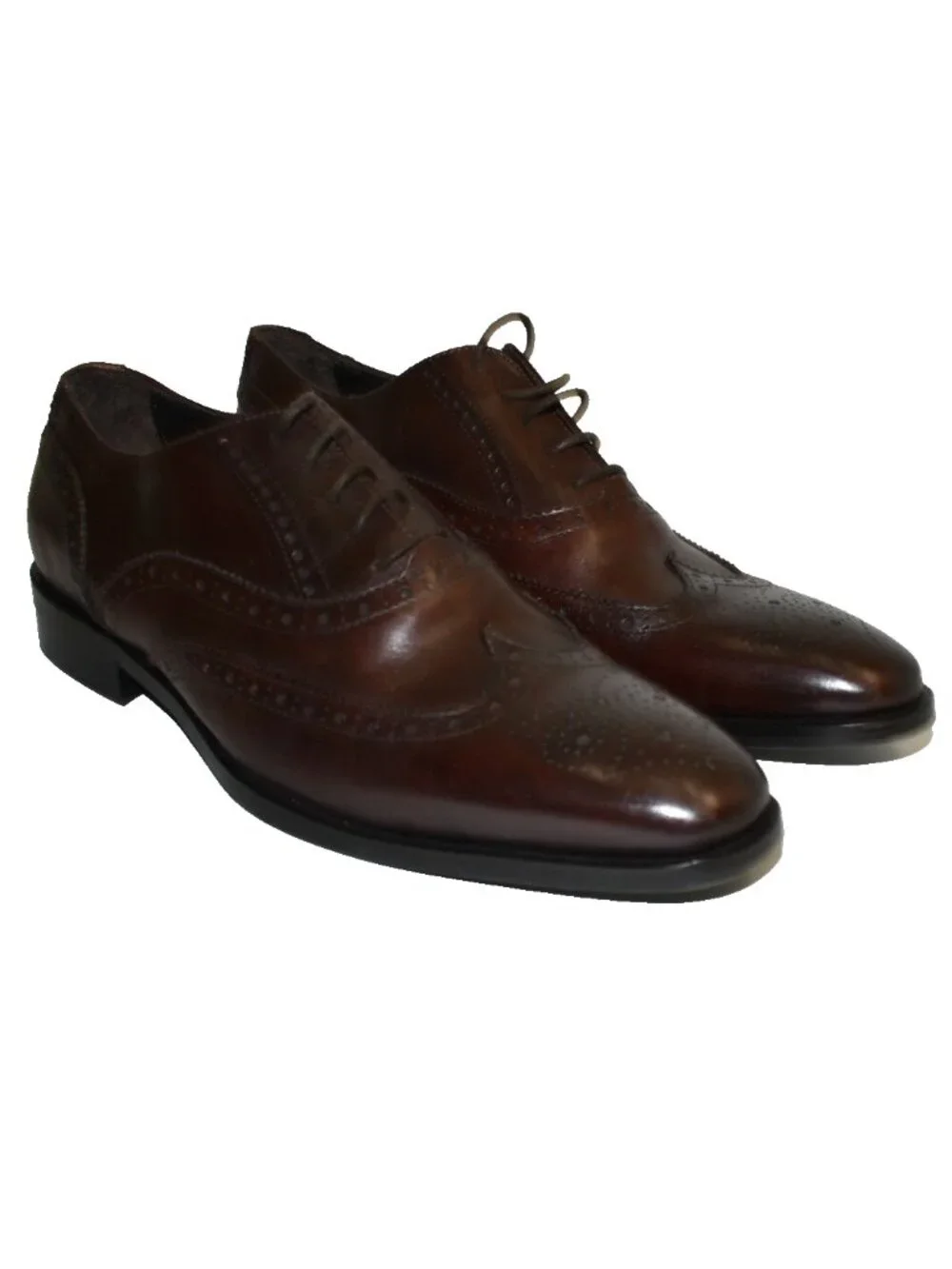 New! To Boot New York Winthrop Wingtip Leather Oxford Marron Brown 10.5 DD37